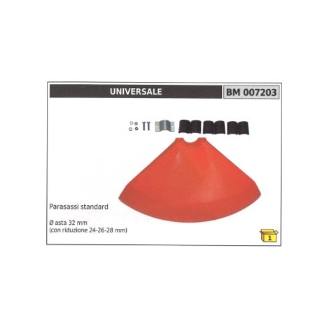 Parasassi standard UNIVERSALE per decespugliatore asta Ø 32mm riduzione 24-26 mm