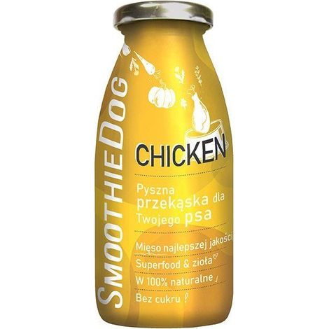 SMOOTHIE DOG – flüssiger, gesunder Snack für Hunde, 250 ml – Huhn, 250 ml