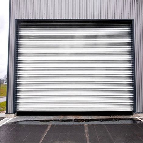 Rideau Métallique Blanc RAL9010 Motorisé 220V Lames Pleines 7/10ème L1500 H3500 CLASSIC Blanc RAL9010 (1/4)