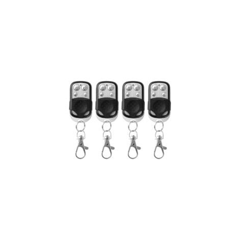 Alovez – Télécommande universelle 433,92 MHz – Lot de 4 pièces – Compatible garage et portail – Portée 50 mètres – Cloneur de télécommandes