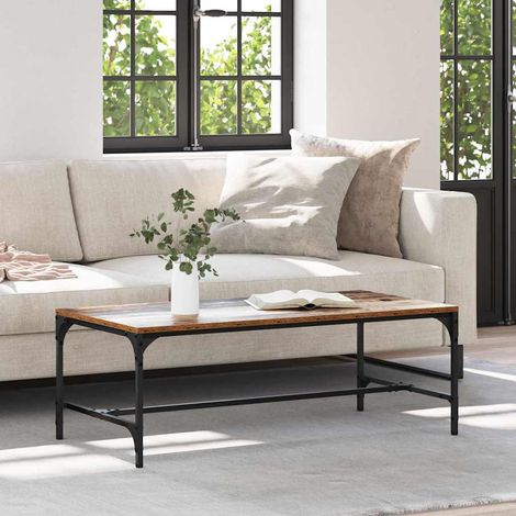 Couchtisch Altholz 100 x 50 x 35 cm Holzwerkstoff (1/5)