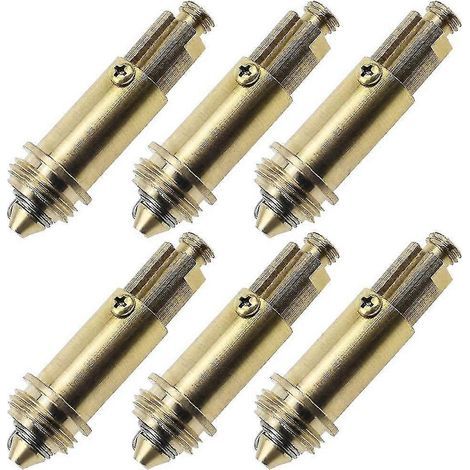 Lot de 6 bouchons de rechange pour évier de cuisine ou de salle de bain, avec système clic-clac et ressort en laiton. (1/5)