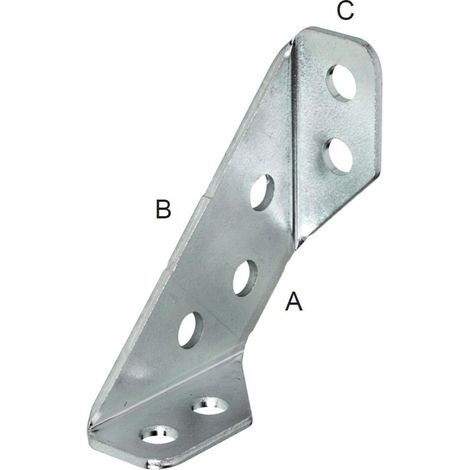 Piastrina angolare 19x63x15mm - 10pz supporto a 3 lati per riparazione e giunzione