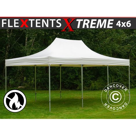 Pop up Gazebo FleXtents Xtreme 50 Heavy Duty 4x6 m, White