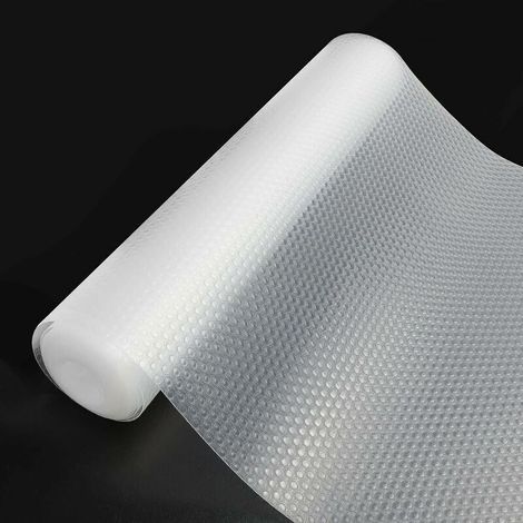 Tappetino antiscivolo per cassetti, antiaderente, antibatterico e lavabile, trasparente, per cucina e frigorifero, tappetino antiscivolo fai-da-te per cassetti, protezione in plastica EVA 45200 cm (1/5)