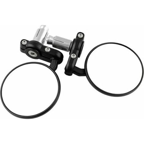 Green Mobility-Rétroviseur de guidon de moto en aluminium rond de 22 mm Accessoires de rétroviseur de remplacement (2 pièces) (1/5)