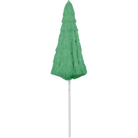 Ombrellone Parasole da Spiaggia Hawaii Verde 300 cm (1/5)