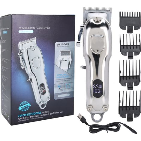 Tondeuse à cheveux électrique professionnelle USB rechargeable, coupe-cheveux de salon, machine de coupe domestique (1/5)