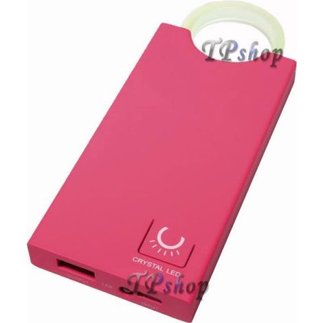 Batteria esterna caricabatterie smartphone iphone samsung power bank 4800MAH ROSA