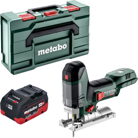Metabo ST 18 LT 130 BL Scie sauteuse sans fil 18 V 130 mm Brushless + 1x batterie LiHD 5,5 Ah + Metabox - sans chargeur