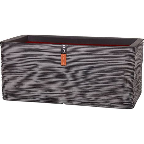 Bac Rib Top Qualité Int/Ext. jardinière 73x39x32 cm anthracite - dimhaut: H 32 cm - couleur: Gris anthracite