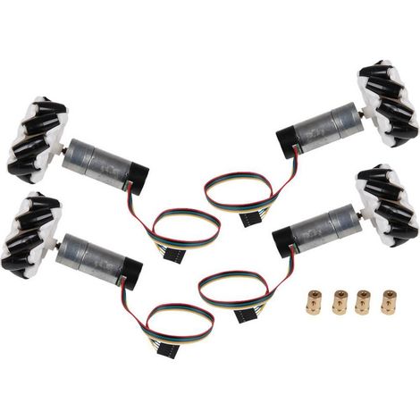 Kit de ruedas Omni Joy-it Radsatz para proyectos de robótica