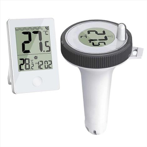 Leicht ablesbares, schwimmendes Poolthermometer, digitales Poolthermometer (1/5)