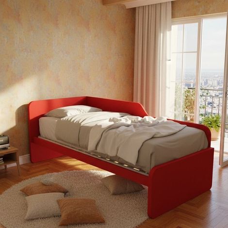 Divano letto sagomato 80x190 - Rosso