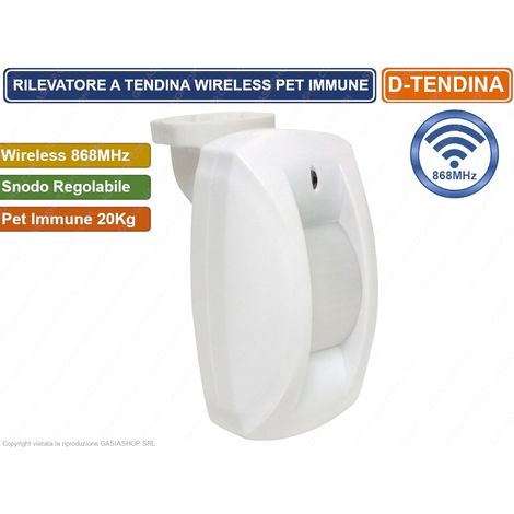 SENSORE A TENDA TENDINA WIRELESS 868 MHz PET IMMUNE ANTIFURTO (1/4)