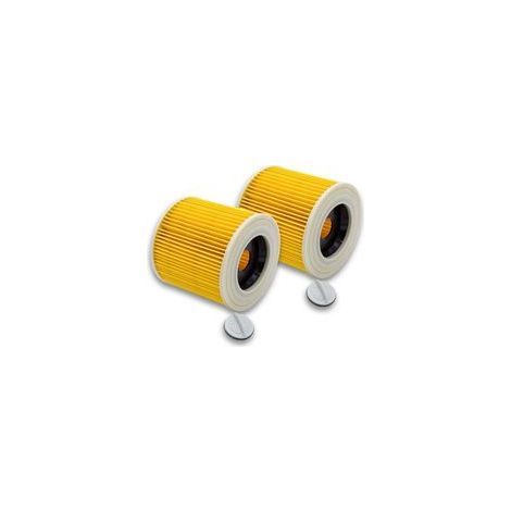 2x filtre à cartouches pour aspirateur compatible avec Kärcher WD2 WD3 MV3 MV2 A2004 A2054 A2204 A2656 (1/5)