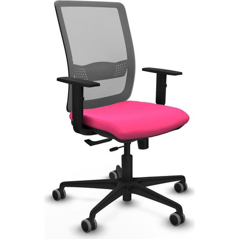 Chaise de bureau piqueras y crespo Haches rose similicuir (1/2)