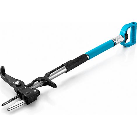 Désherbeur Professionnel à Racines Profondes - Arrache Mauvaises Herbes Manuel avec Griffes en Acier Inoxydable - Manche Télescopique Réglable 99 à 119 cm - (1/5)