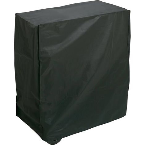 WELLHOME Copertura per barbecue rettangolare 95x50x75 cm in Poliestere Nero (1/5)