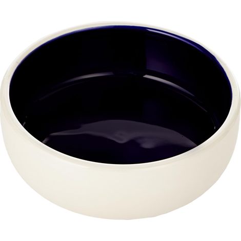 Gamelle, céramique, 0, 3 l/ø 13 cm, crème/Bleu (1/4)