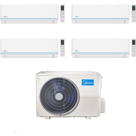 Midea Climatizzatore Quadri Split serie Evolution 9+9+9+24 con M5OE-42HFN8-Q Inverter R 32 Wi-Fi Classe A++