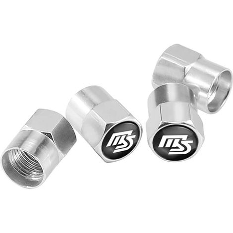 (B Argent pour MS) 4 bouchons de valve de pneu en alliage d'aluminium compatibles avec MS 6 3 CX5 5 2 323 CX7 CX3 CX9 Axela Demio Atenza MX30 CX30 MX5 RX8 RX7 (1/5)