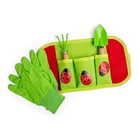 Children's Garden Tools Belt Children's Toy Garden Toy Garden Tools Gardening Gloves Shovel Digging Fork (1/5)