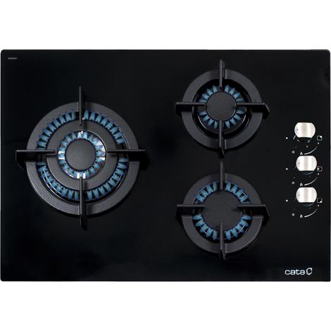 Cata CCI 5003 BK - Encimera De Gas 3 Zonas Coccion Ancho 60 Cm (1/3)