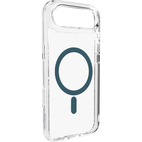 iPhone 17 Air TPU PC Lite Mag MagSafe Rückseitenschutzhülle – Transparenter türkisfarbener Ring (1/2)
