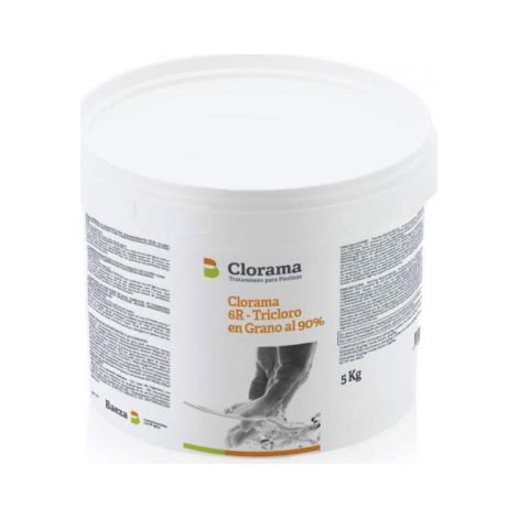 Tricloro Tabletas 200g Clorama 2TB 5 kg  Cloro de Mantenimiento al 90%  Pastillas Envueltas Profesional Piscina