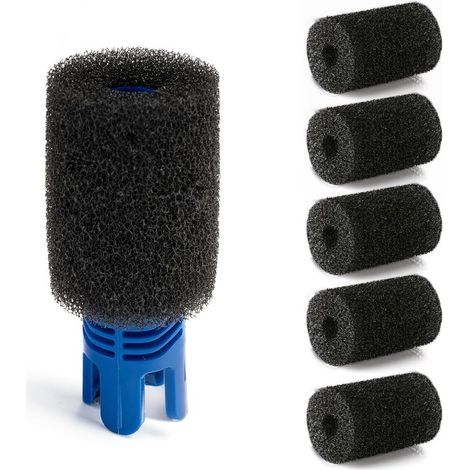 Set di 6 spazzole in schiuma per coda di robot, spugna filtro per acquario, filtro in schiuma per piscina, spugna filtro nera per robot pulitori per piscine 180, 280, 360, 380, 480, 3900 Sport (1/3)