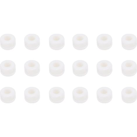 Lot de 18 joints en caoutchouc blanc Ø1,4cm antivibration pour ventilateur plafond, silencieux et résistant (1/5)