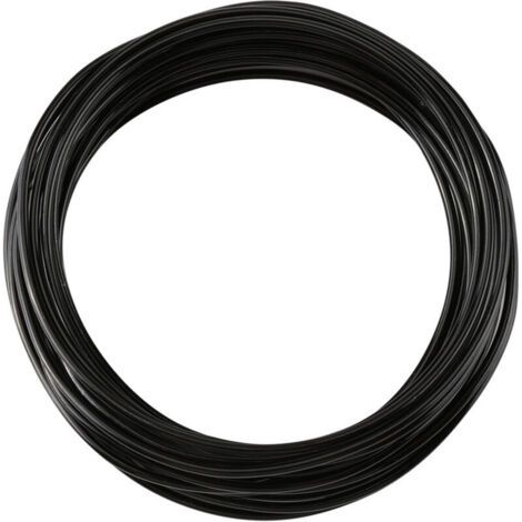 Fil d'aluminium noir 2mm pour bijoux DIY - Rouleau de 5 mètres - Accessoire créatif (1/3)