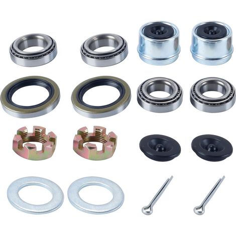 Lot de 2 roulements de moyeu de roue de remorque, joints de graisse longue durée L68149 L44649, roulements à billes pour axe 84 de 1-1/16 po à 1-3/8 po, 3 500 lb (1/5)