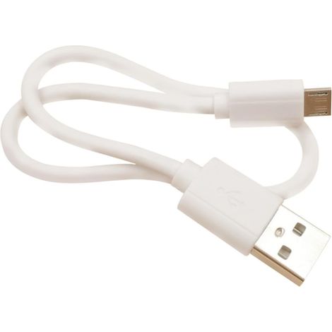 Câble Micro USB Blanc Charge Rapide Compatible Power Bank Chargeur Portable Compact (1/5)