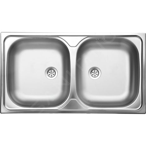 Novaservis - Évier, 45x80 cm sans trop-plein, inox DR45/80 (1/2)