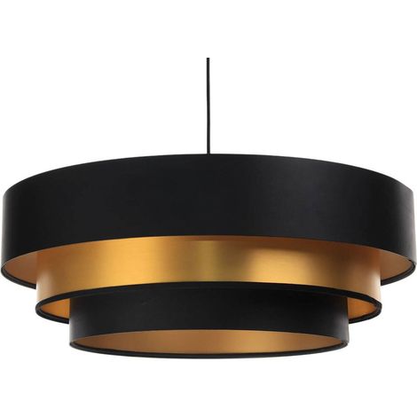 Suspension triniti - Noir intérieur doré (1/5)