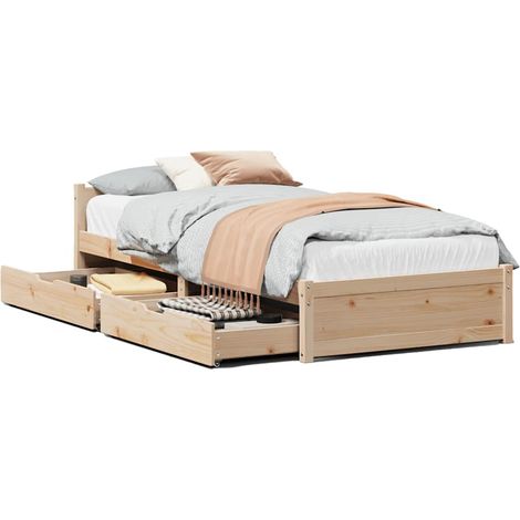 Maison Exclusive - Letto senza Materasso 75x190 cm in Legno Massello Pino