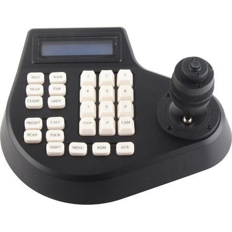 Mini-caméra PTZ analogique avec clavier, contrôleur de caméra dôme coaxiale PTZ 4D, prise UE 100-240 V (1/5)