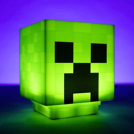 Lampe Creeper craft verte 11 cm plastique biodégradable (1/2)