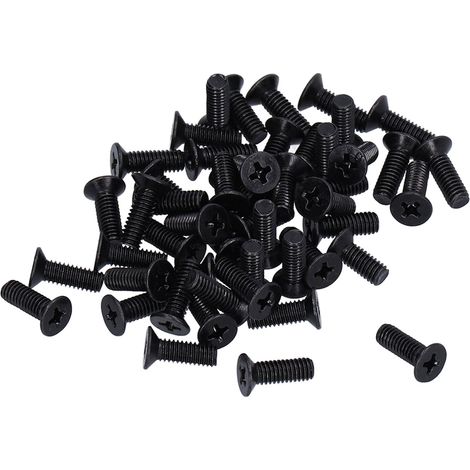 50 vis à tête fraisée cruciforme plate M4 A2-70 pour réparation et maintenance M4x12