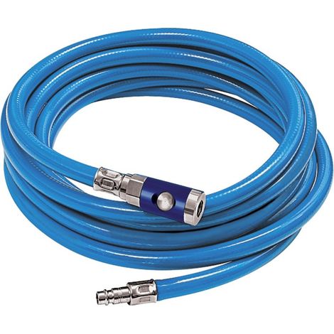 Riegler Werkstattschlauch-Set Druckknopf-Kupplung NW7,4blau 12,7x3,5mm 10m (1/2)
