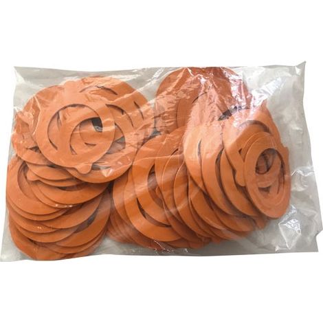 Lot de 100 rondelles plates en caoutchouc étanches – Diamètre 85 mm – Épaisseur 2,5 mm – Pour bocaux fruits et légumes – Hutchinson (1/2)