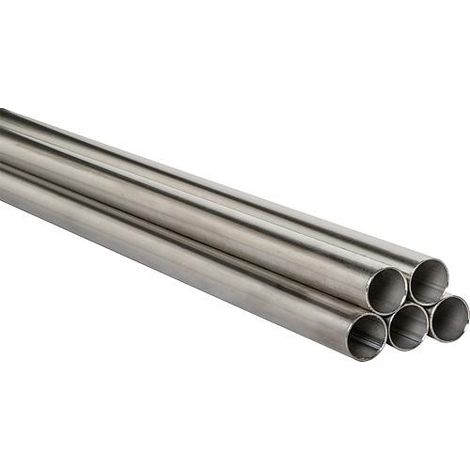 Tube en acier inoxydable 304 - 18 x 1,0 mm Cond 10 Tubes de 6 m, pour le chauffage et l'industrie