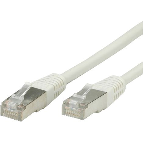 Value 21.99.0115 RJ45 Patchkabel CAT 5e F/UTP 15.00 m Grau  1 St.