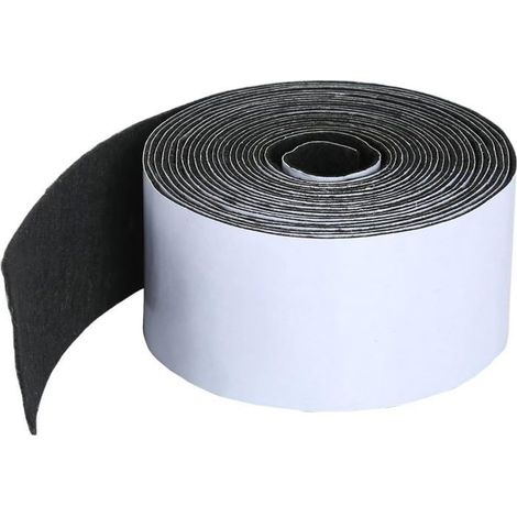 Lot de 1 bande adhésive en feutre polyester pour meubles et surfaces dures 5 cm x 0,1 cm x 4,5 m (1/5)