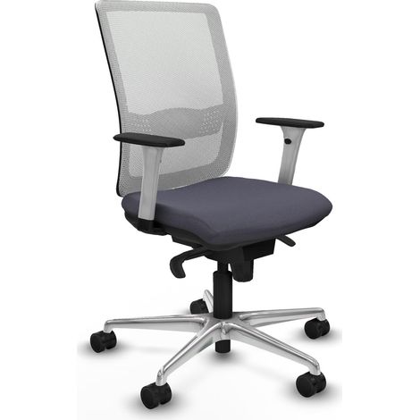 Sedia ergonomica piqueras y crespo Haches Sincro bianco alluminio (1/2)