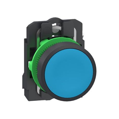 Pulsante momentaneo Harmony XB5 O22 blu 1NA Push-In - XB5AA615