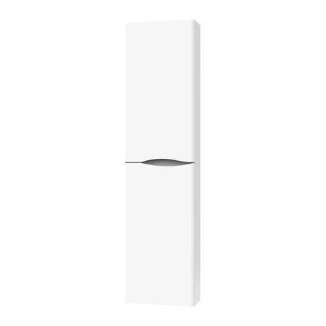 ONDEE ZEN - Colonne salle de bain à suspendre 2DOO - L40cm - Blanc - Livré monté (1/4)