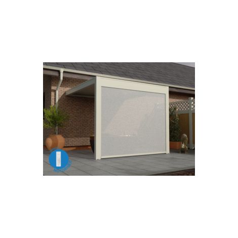 Store Zippé Motorisé 3m Blanc Pour Pergola Bioclimatique O ORIAL Made in France (1/5)
